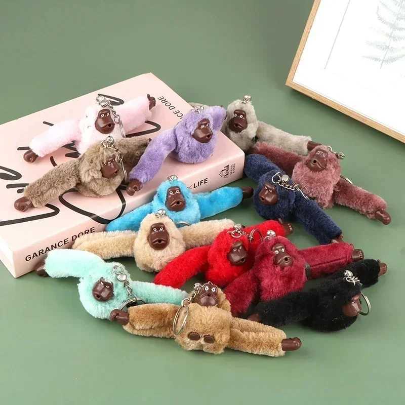 Cute plush monkey keychain gorilla backpack pendant long arm animal bag pendant keychain decoration for adults and children Birtay gifts W250116