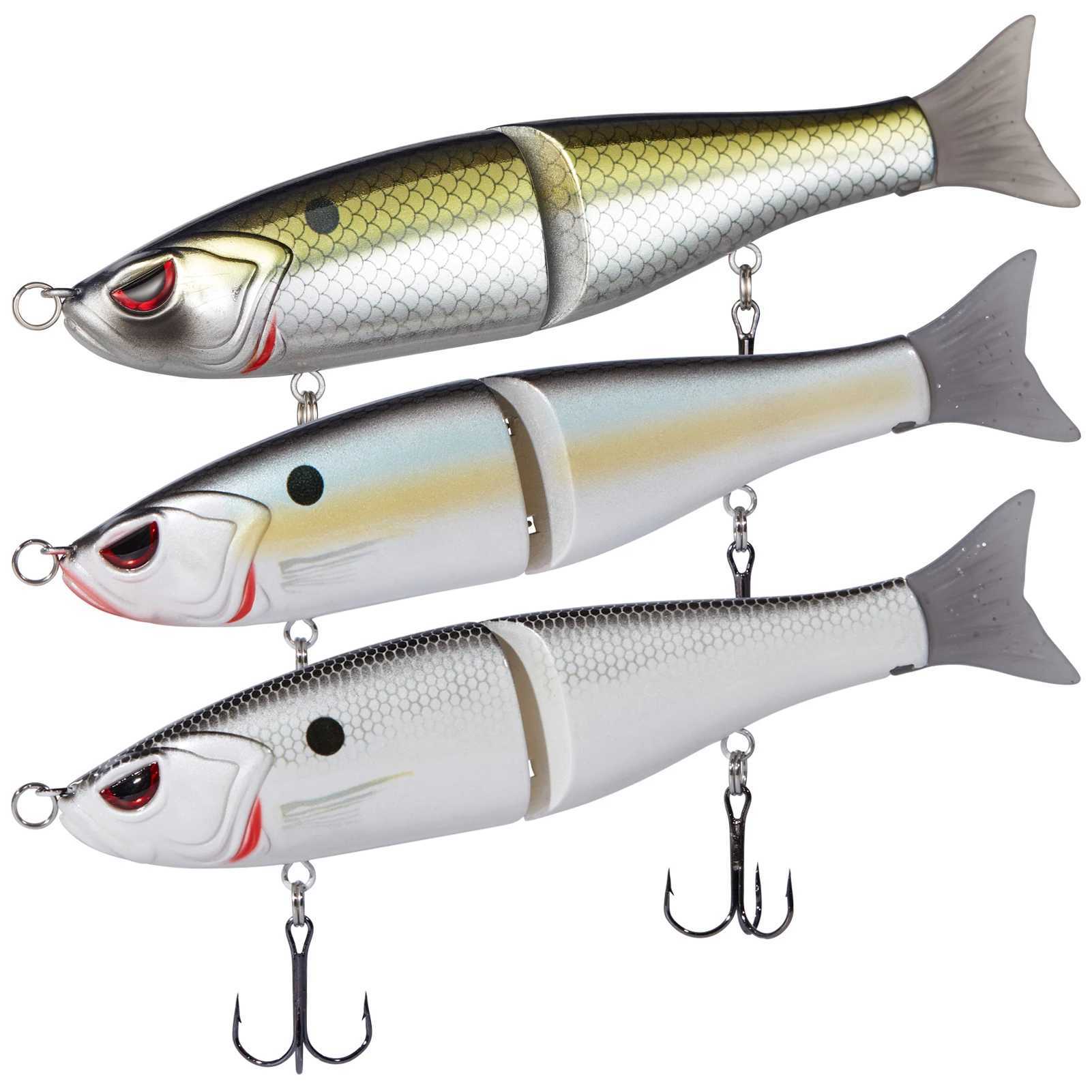 Bassdash Swimbaits Pike Trout Glide Baits Minnow Hard Bass Fishing Lure 7in/2.2oz 4.5in/0.65ozXJ250122