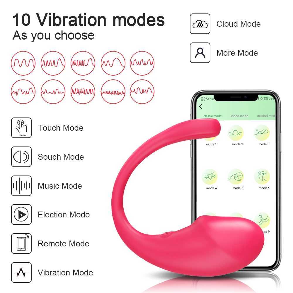Wireless Bluetooth G Spot Dildo Vibrator for Women APP Remote Control Wear Vibrating Egg Clit Female Panties Sex Toys for Adults W250117