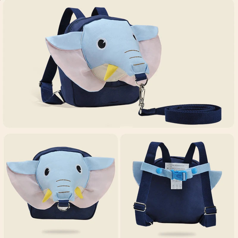 Baby Walker Children Anti Lost Harness Backpack Walking Elephant Bag Toddler Walking Safety Bag Strap For Kids Toddler 250114bj