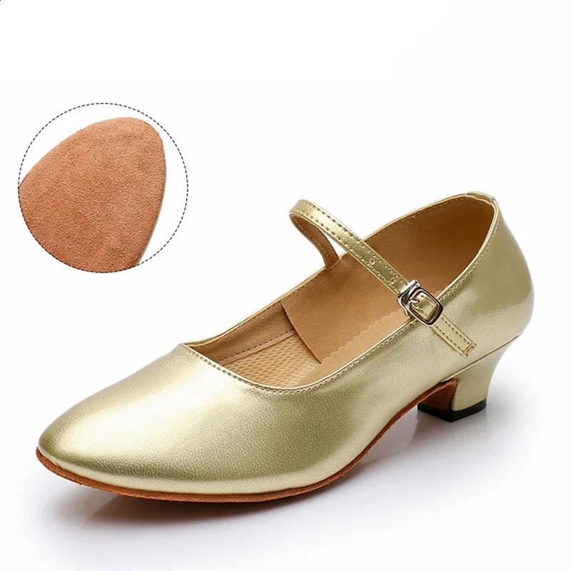 Dance Shoes Womens Soft Bottom Adult Four Seasons Mid-heel Pumps Teachers Practice Shoes Sailors Social Dancing Sandals 250122