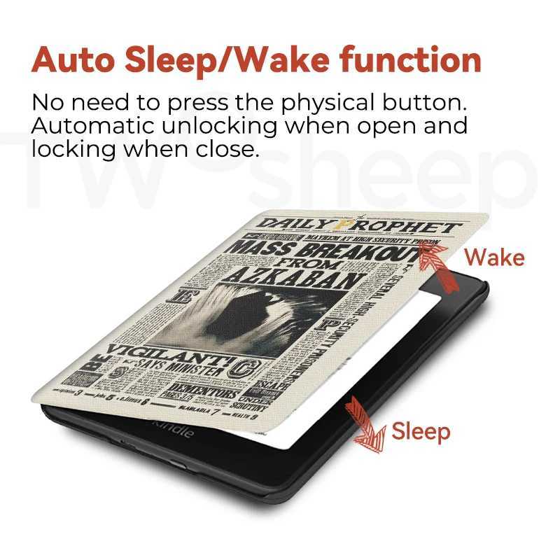 Kindle Paperwhite Case 7/10/11/12 New Kindle 10th 2022 11th Cover Funda Protective Case Flip e-bookXJ250419