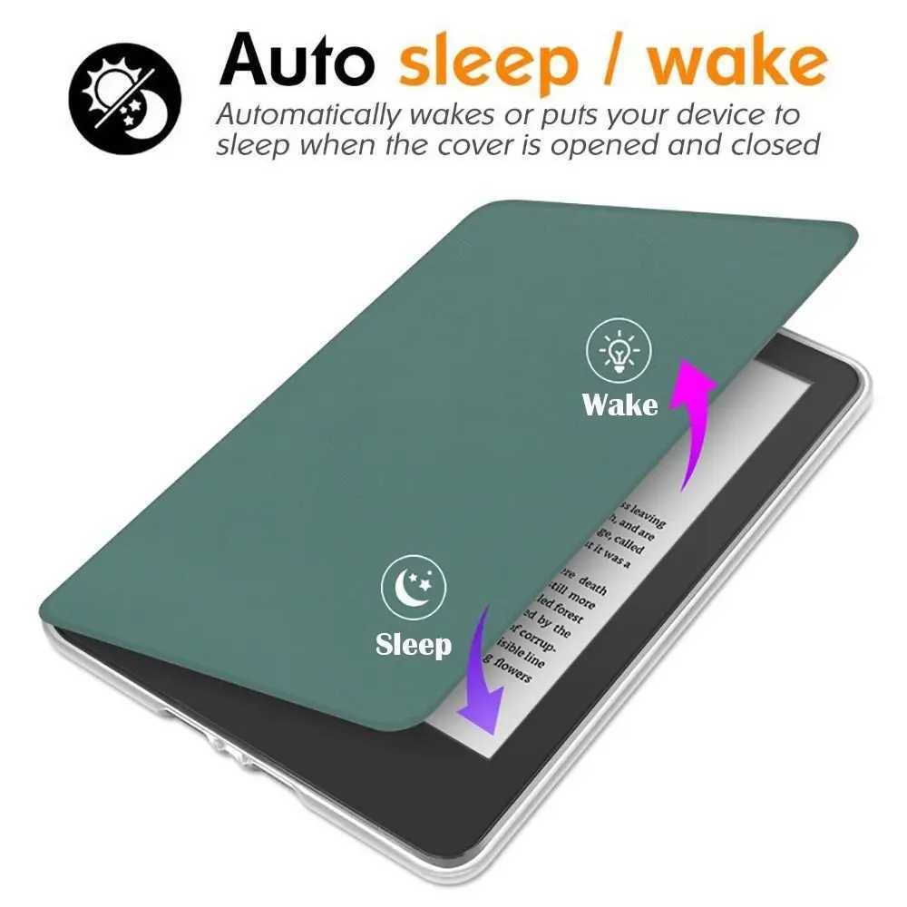 1PC color software e-reader case for Kindle Paperwhite 7-inch 2024 (12th generation) acrylic back cover automatic wake-up/sleep protection caseXJ25041