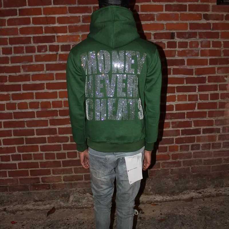 Y2k Harajuku Hip Hop Rhinestone Graphic Large Print Hoodie Long Sleeve Mens And Womens Zip Up Hoodies Casual Streetwear Winter X250125