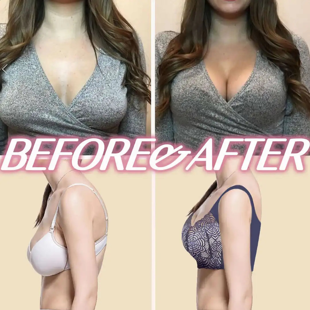 Womens Bra Ultimate Lift Stretch Plus Size Sports Sleep Seamless Lace Cut Out Wire Free Vest Style Push Up Large bra 250122