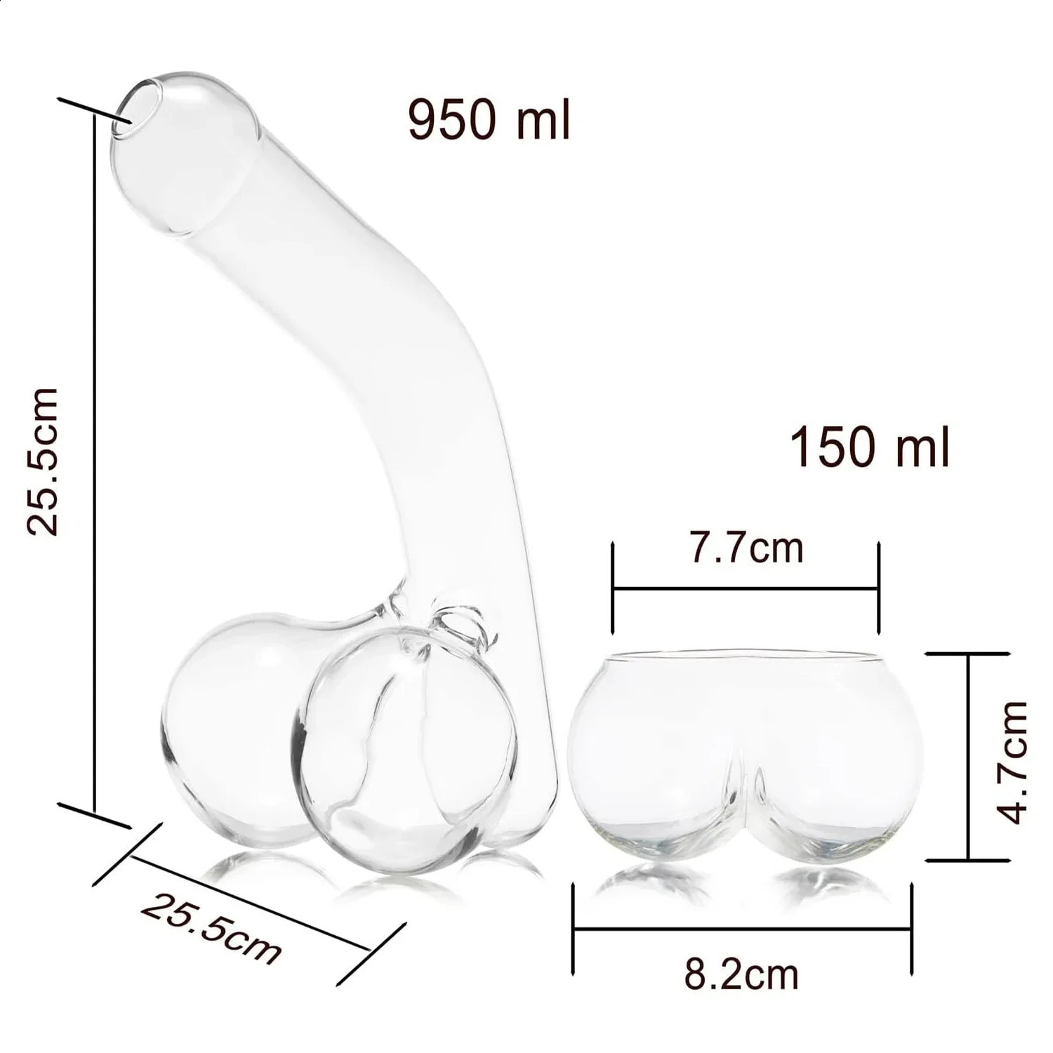 Cannon Whiskey decanter borosilicate glass container Table decoration red wine dispenser Bar accessories 250107