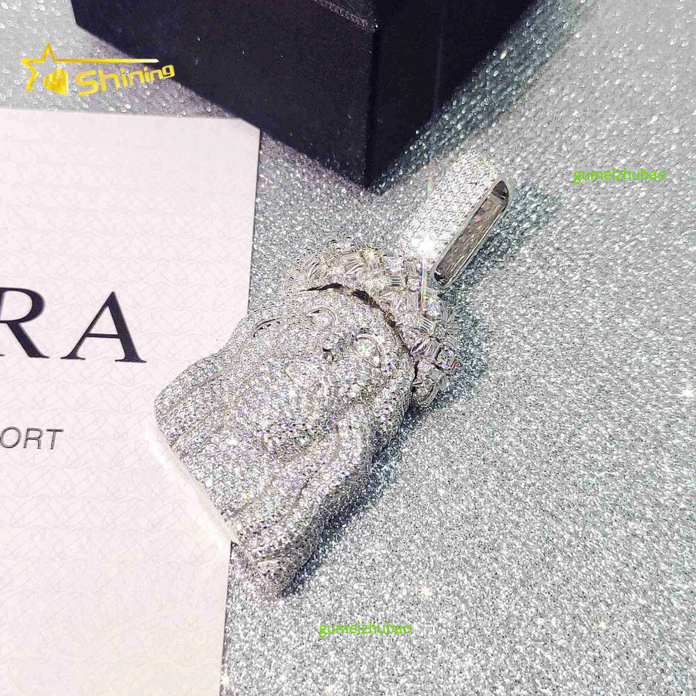 Pass Dia Tester FL Moissanite Hip Hop Jewelry S Jesus Pendant