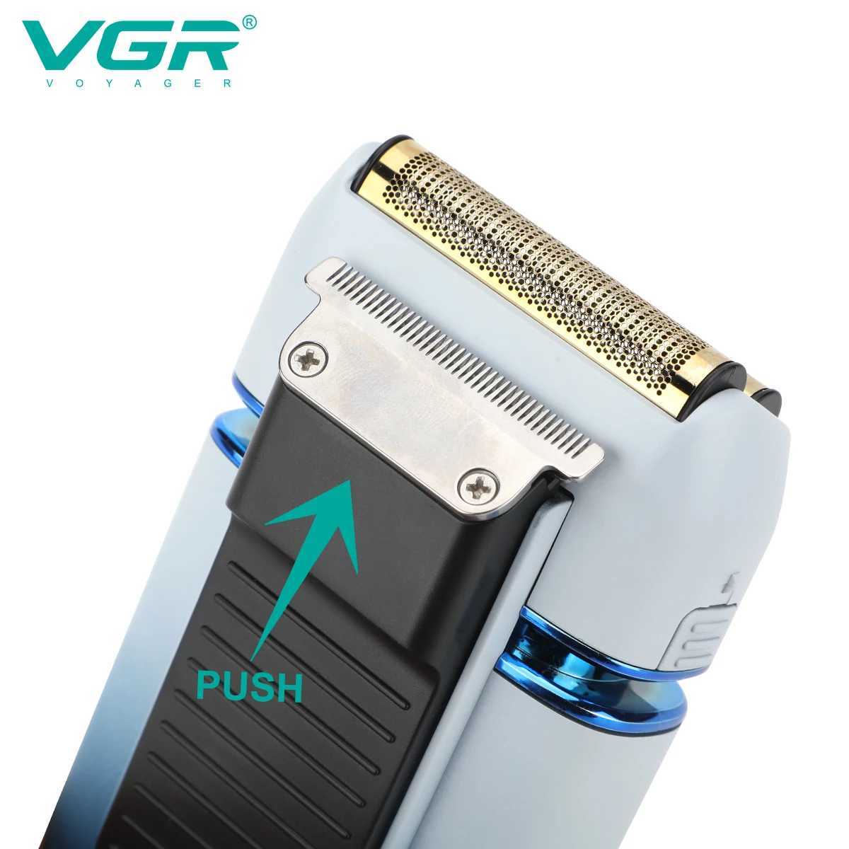 Original VGR shaver mens professional electric shaver USB waterproof dry electric shaver rechargeable shaverW250117