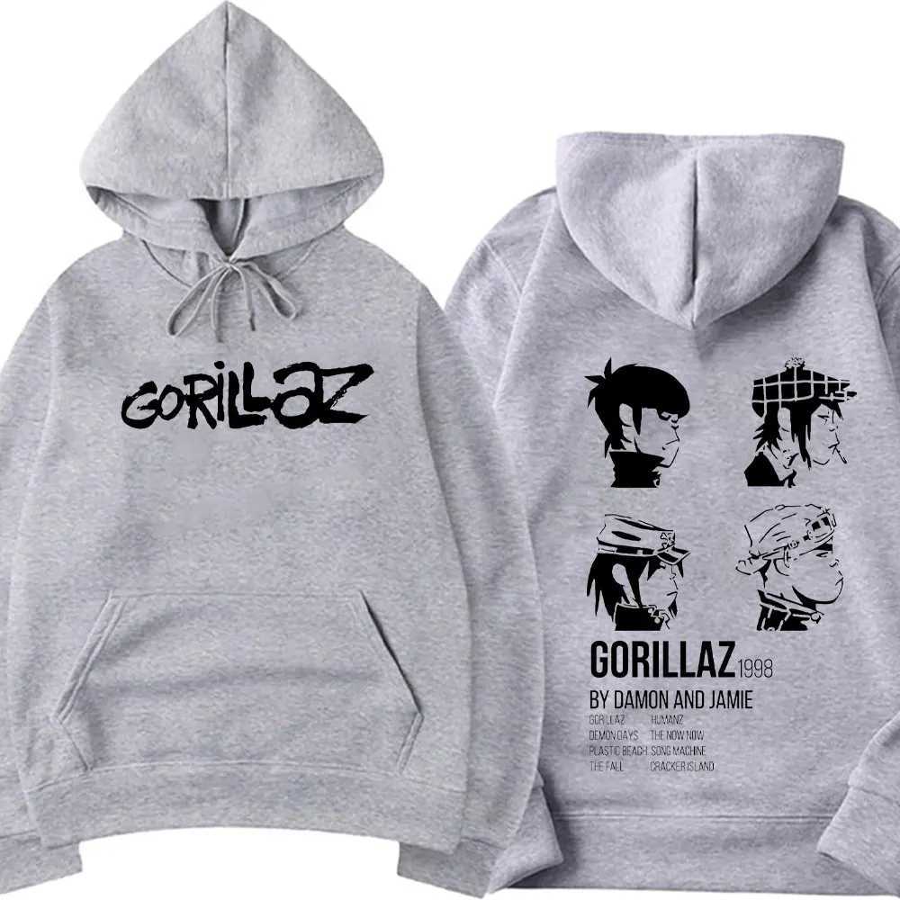 New Hoodies and Sportswear Unisex Coats Anime Sportswear Punk Costume Gorilla Printed Hoodie Fashion Hoodie Hip Hop Rap Hoodie Top X250125