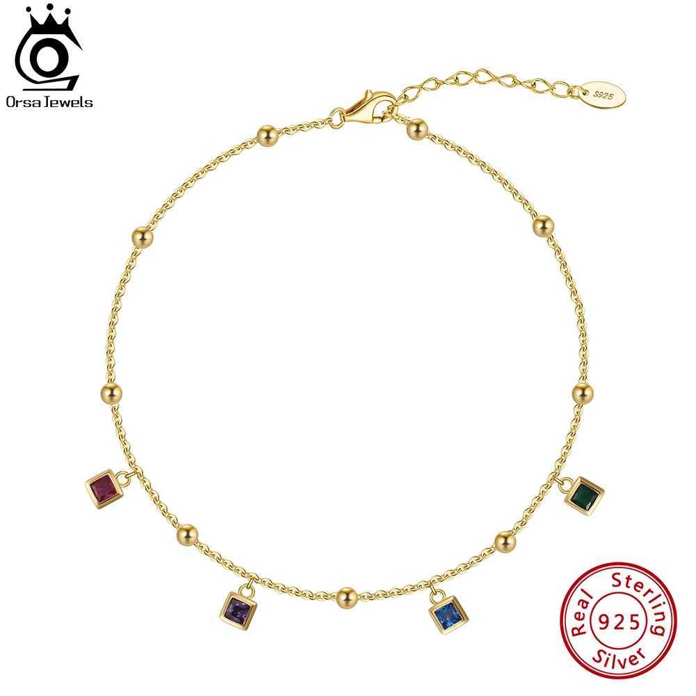 Gioielli Orsa 925 Cavo Di Cavo In Argento Sterling Cadlet Con Multi Colori 4A C…