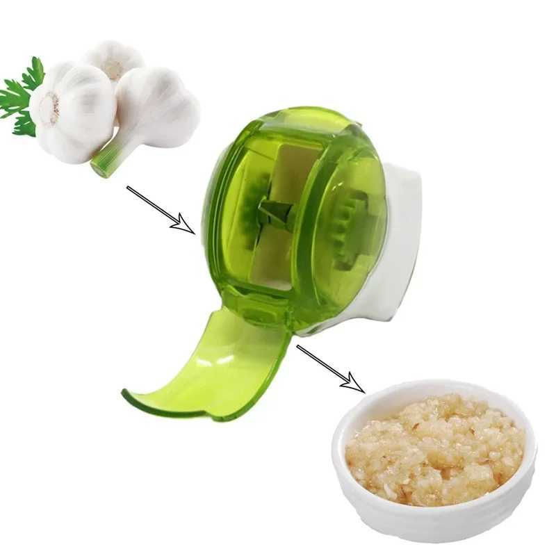 ABS Garlic Chopper Roller Peeler Mincer Slicer Garlics Press Kitchen Tool Grater Grinding Press Machine Chopper X250125