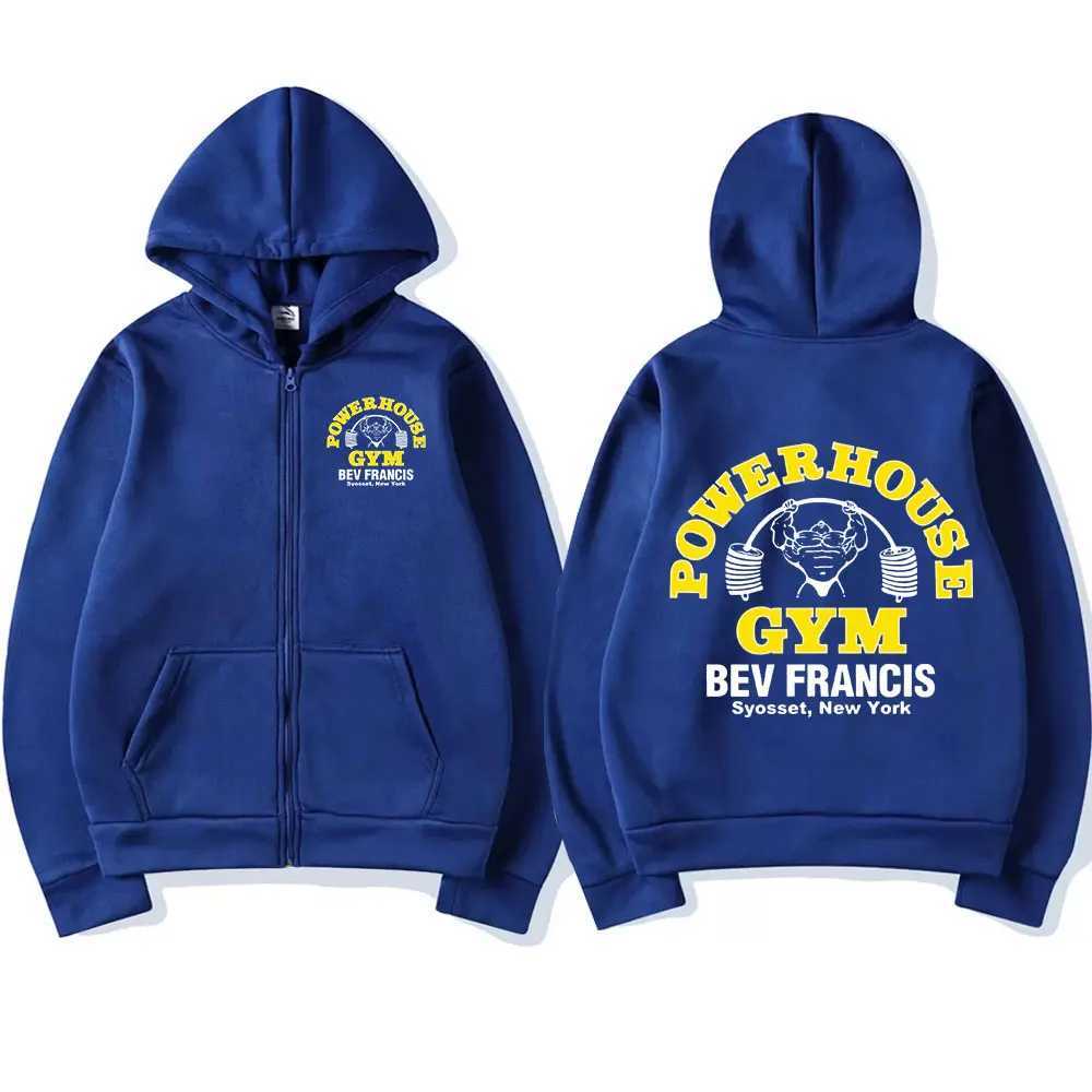 Gym Zipper Hoodie Mens Women Fashion GoTHic Geek Fitness Zip Up JaCKet Hoodies Sweatshirts Oversized Streetwear X250125