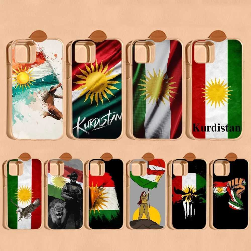 K-Kurdistan Flag Phone Case For IPhone 16 15 8 7 6 6S Plus X SE XR XS 14 11 12 13 Mini Pro Max Mobile Case X250125