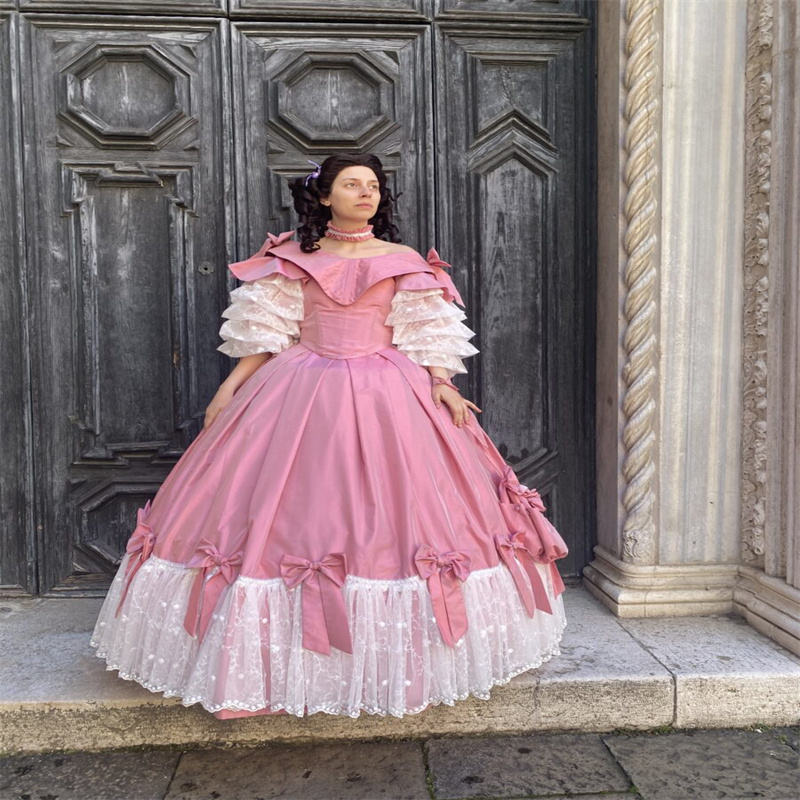 Marie Antoinette Rose Rose Abdifine Della Costutto 1850 Masquerata Dell'asseggi…