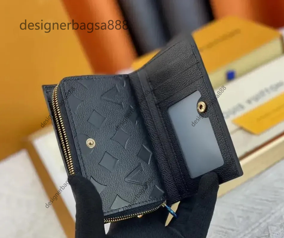Womens designer wallet s zipper black brown wer letter small card holder high-quality woman fashion wallets plaid mini Key case with box dust bag