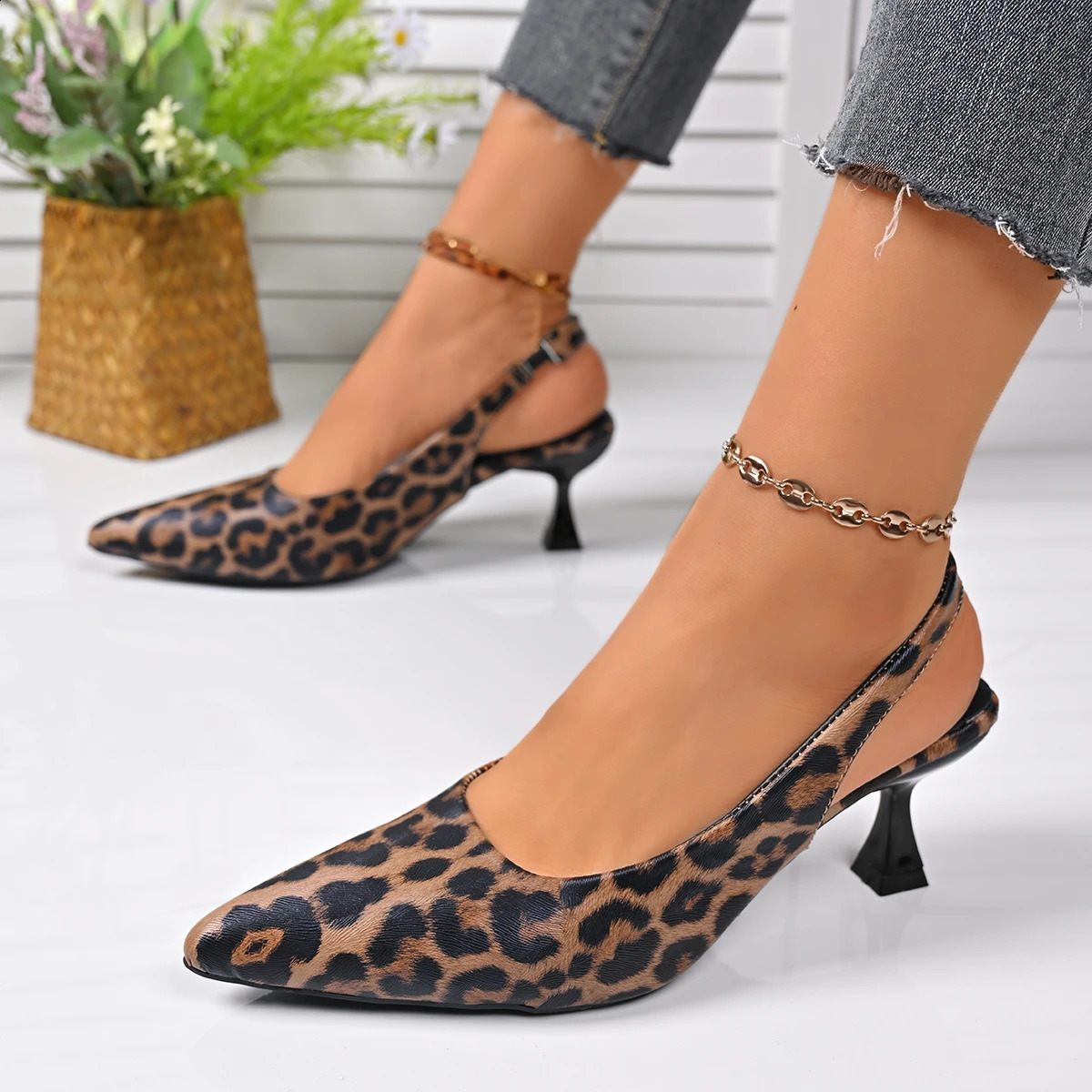 Women High Heels Sandals Summer Sexy Pointed Toe Simple Solid Color Outdoor Casual Party Dress Shoes 250117BJ - view 7