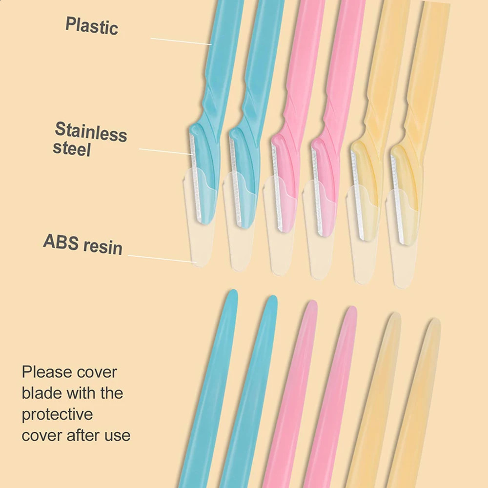 100/50/20pcs Eyebrow Trimmer Eyebrow Razor Shaver Blade Eye Brow Shaper Face Razor Facial Hair Remover for Makeup Tools 250121