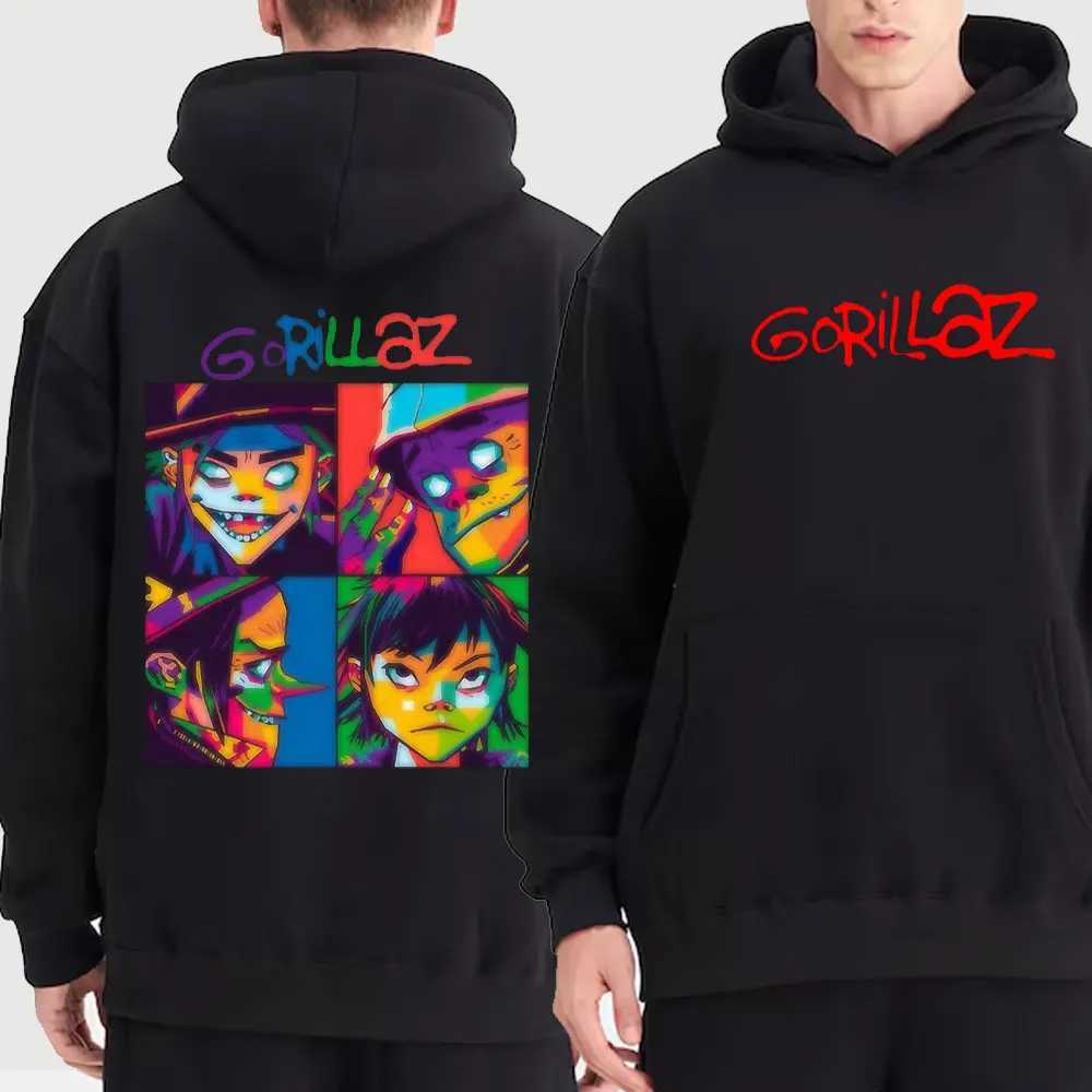 New Hoodies and Sportswear Unisex Coats Anime Sportswear Punk Costume Gorilla Printed Hoodie Fashion Hoodie Hip Hop Rap Hoodie Top X250125