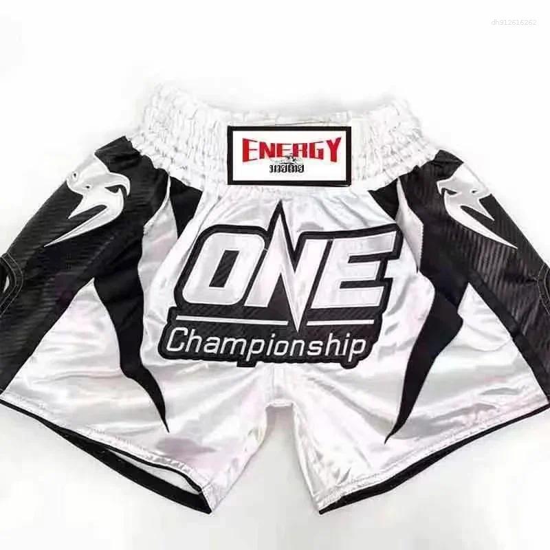Men's Shorts 2025 Muay Thai Free Fight Pants Training Boxing Sports Sanda Fighting Breathable