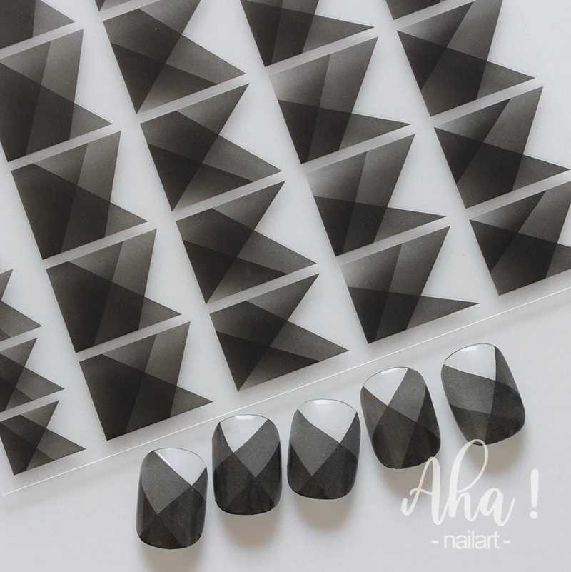 1pc Black Abstract Smoke Sketch Nails Art Stickers Decals Blooming Wave 3D Sliders Design Nails Accessories Manicure DecorationXJ250120