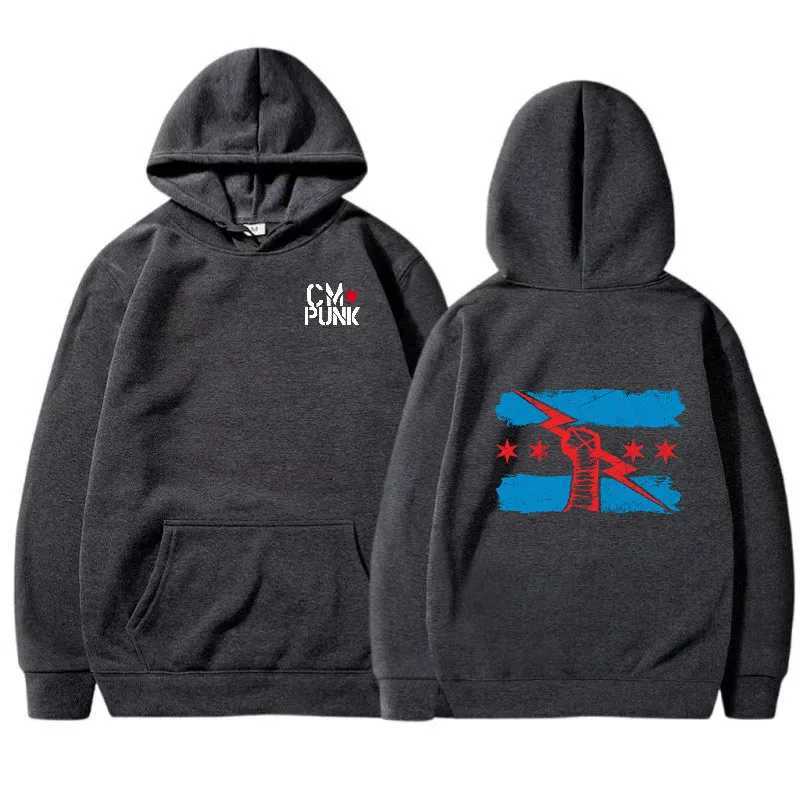 Autumn and Winter New Famous Wrestler Returns to CM Punk Mens Solid Hoodie Fashion Print Street Sports Casual Top PulloverXJ2500118