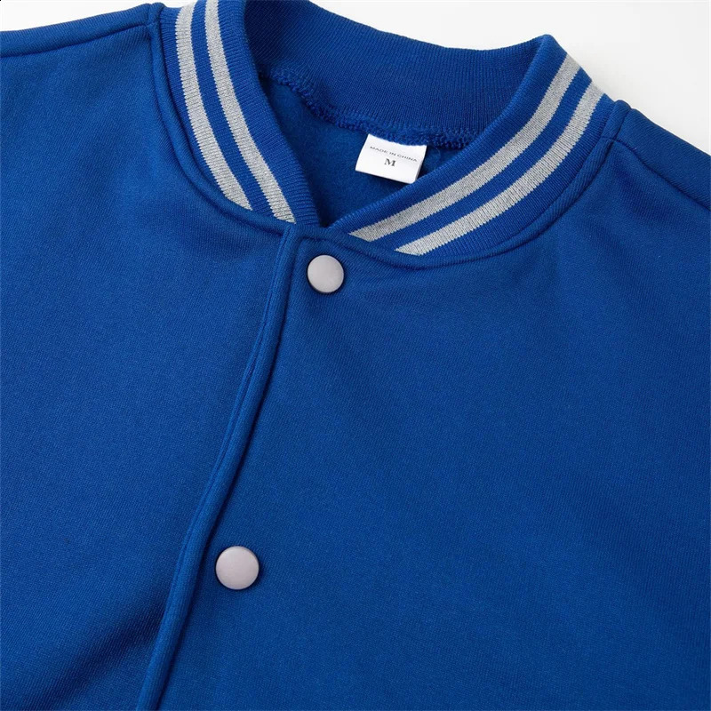 Spring Autumn Mens Pilot Bomber Couple Baseball Jacket University Varsity Solid Color Casual Korean Clothes 250116