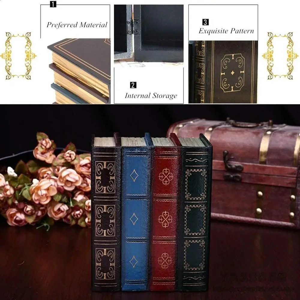 Multicolor Home Ornament Wood Charger Shape Storage Box 250117