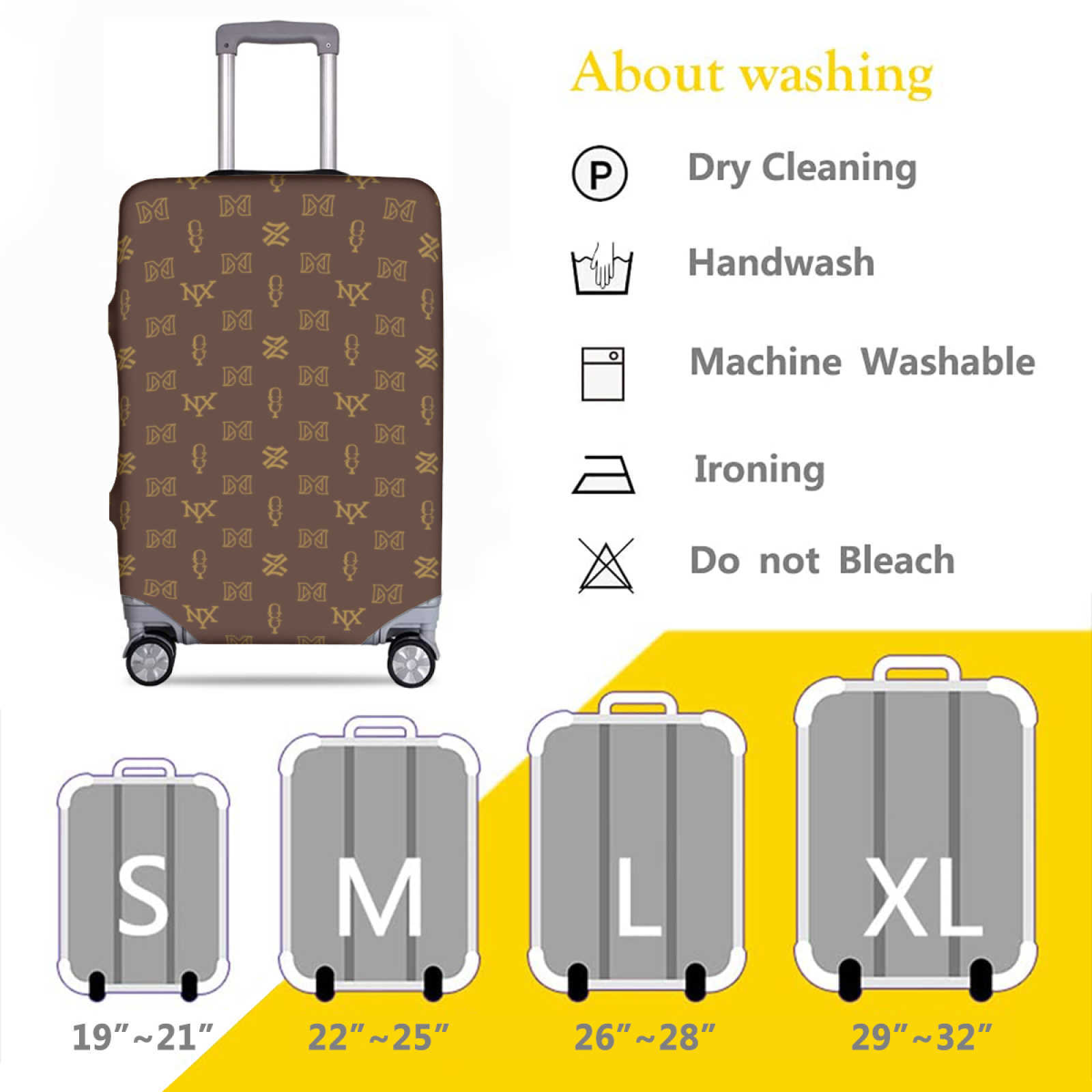 NXY Chic Luggage Cover And Luggage Tag Suits Designer Women Men Suitcase Protective Cover Dust Covers Classic Travel Accessories Supplies 250124