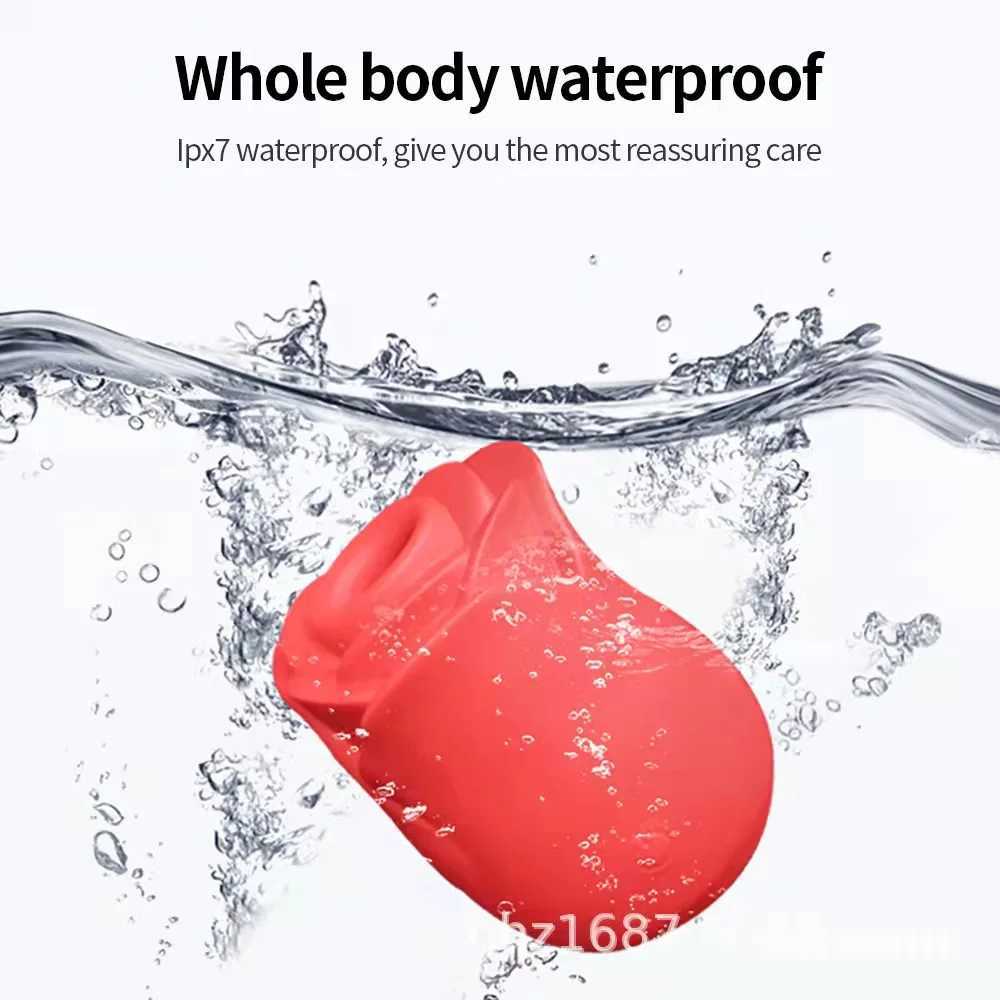 10 speed powerful vibrator rose clitoral suction cup vibrator female clitoral stimulator tongue licking nipple sex toyXJ250227