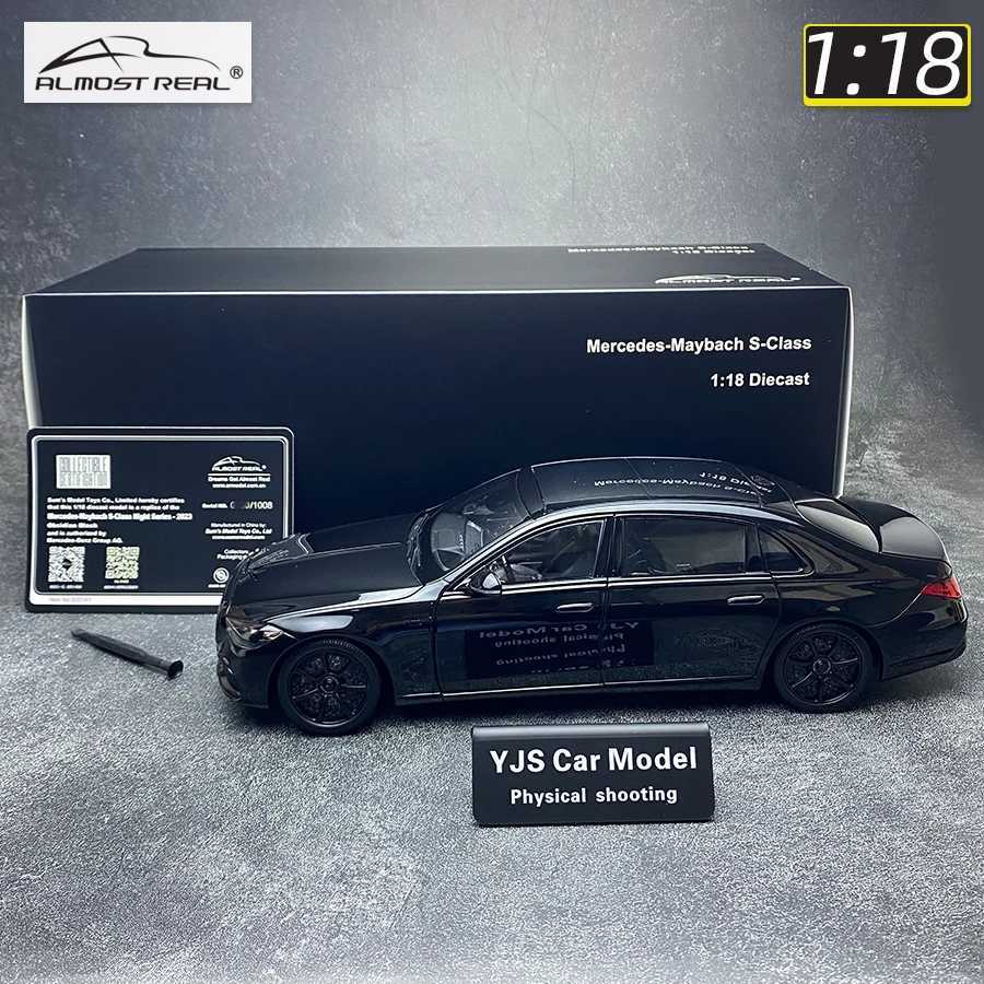 Almost Real 1/18 FOR Benz Maybach S-Class S680 Night Series 2023 car model Metal send friends send leaders birthday presents X250125