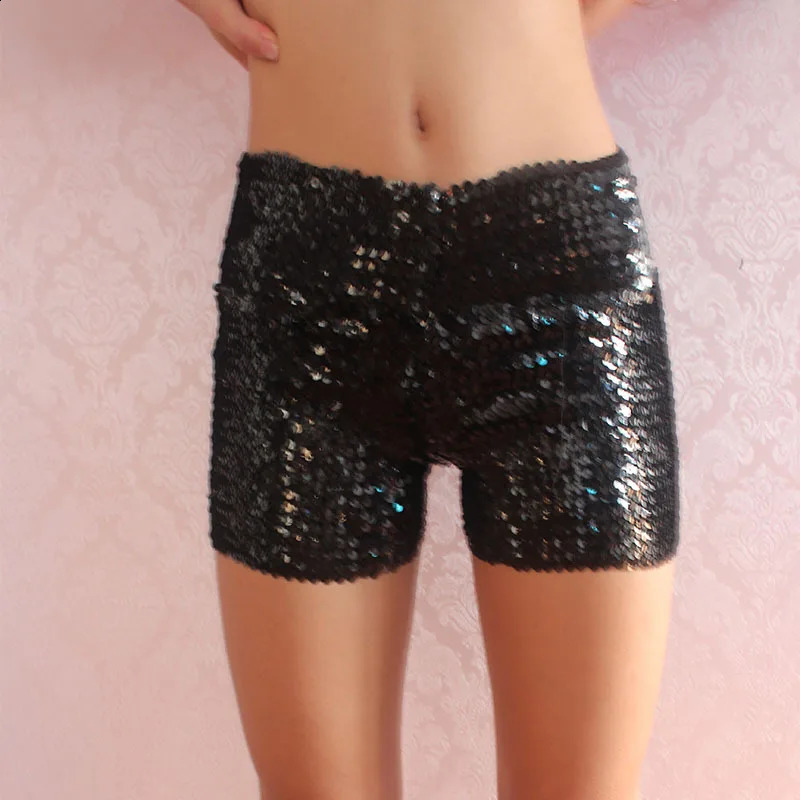 Festival Rave Outfit Shiny Sequins Women Shorts Hight Waist Sexy Clubwear Party Chic Fashion Pants Stage Performance Clothing 250122