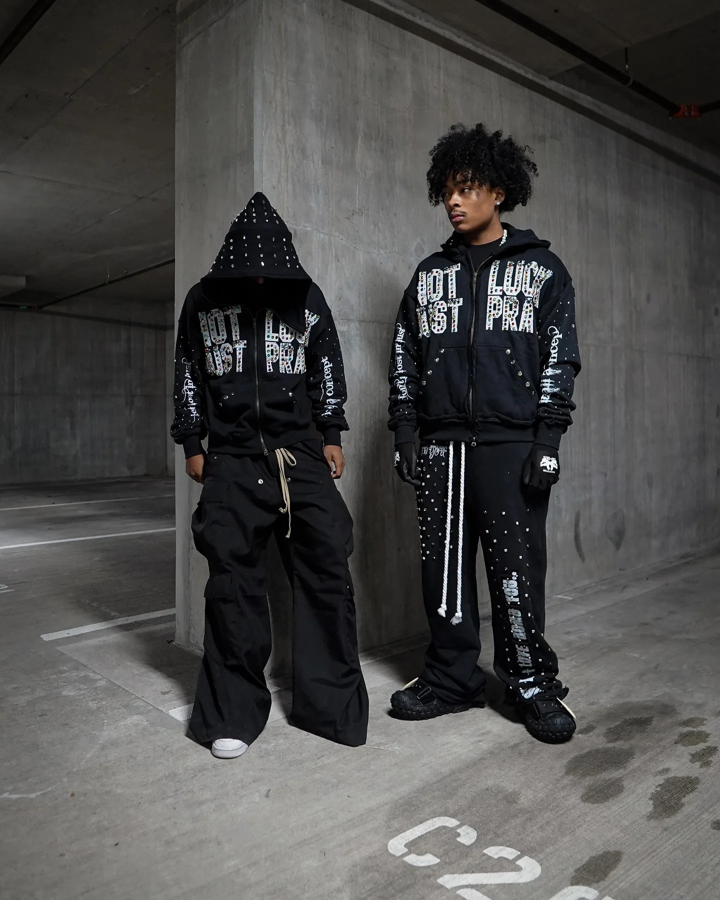 American Retro Hip Hop Punk Rhinestone Embroidery Zipper Hoodie Y2k Gothic Mens Loose Grunge Hooded Sweatshirt Rock Streetwear 250118