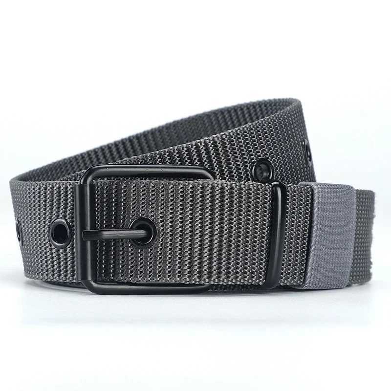 New canvas belt for mens tactical belt sales mens outdoor sports simple and practical woven nylon canvas jeans womens waist belt W250326