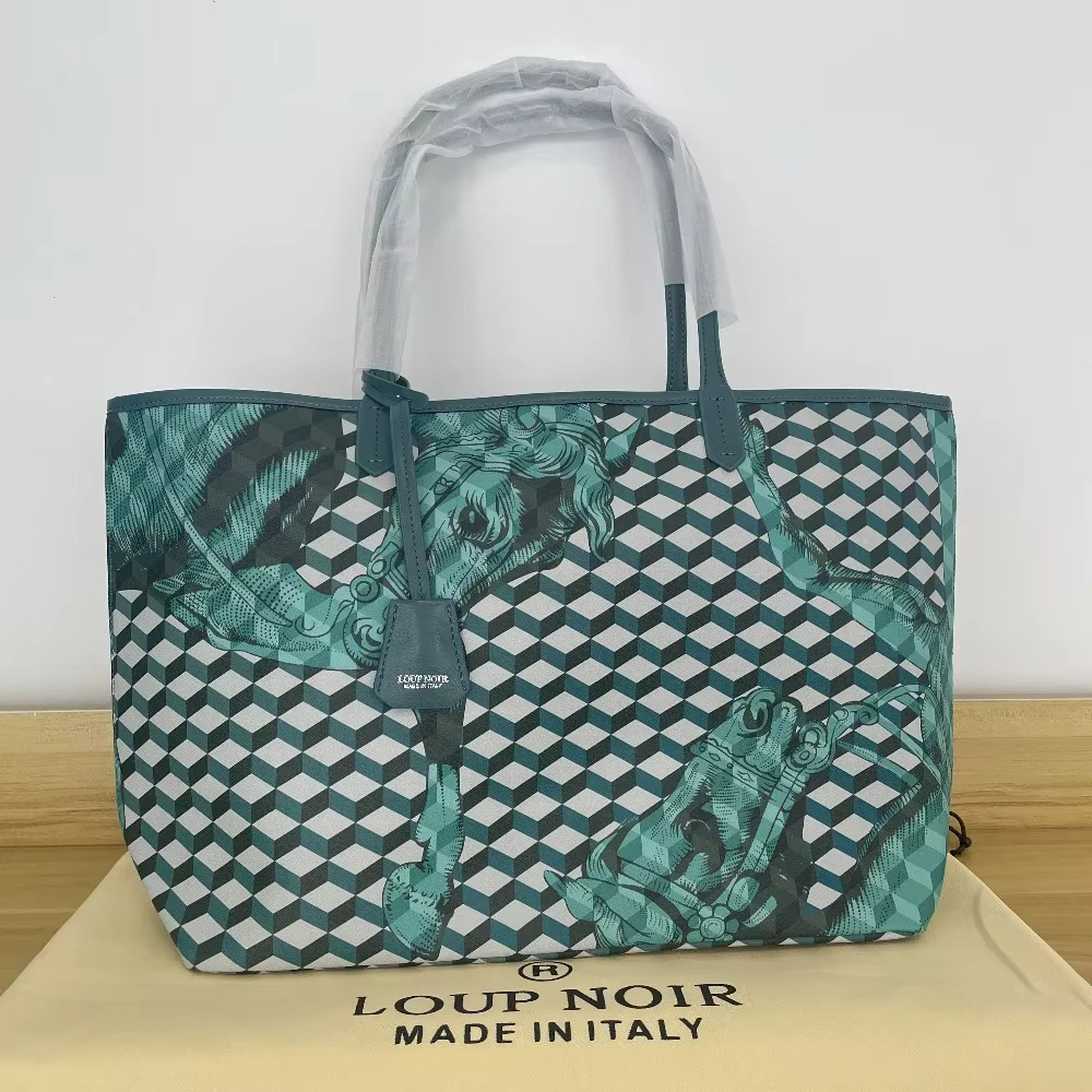 LOUP NOIR New Womens Tote Bag High-Quality Large Capacity Female Handbags Shoulder Women Noir Bags High Quality Casual Totes Sac