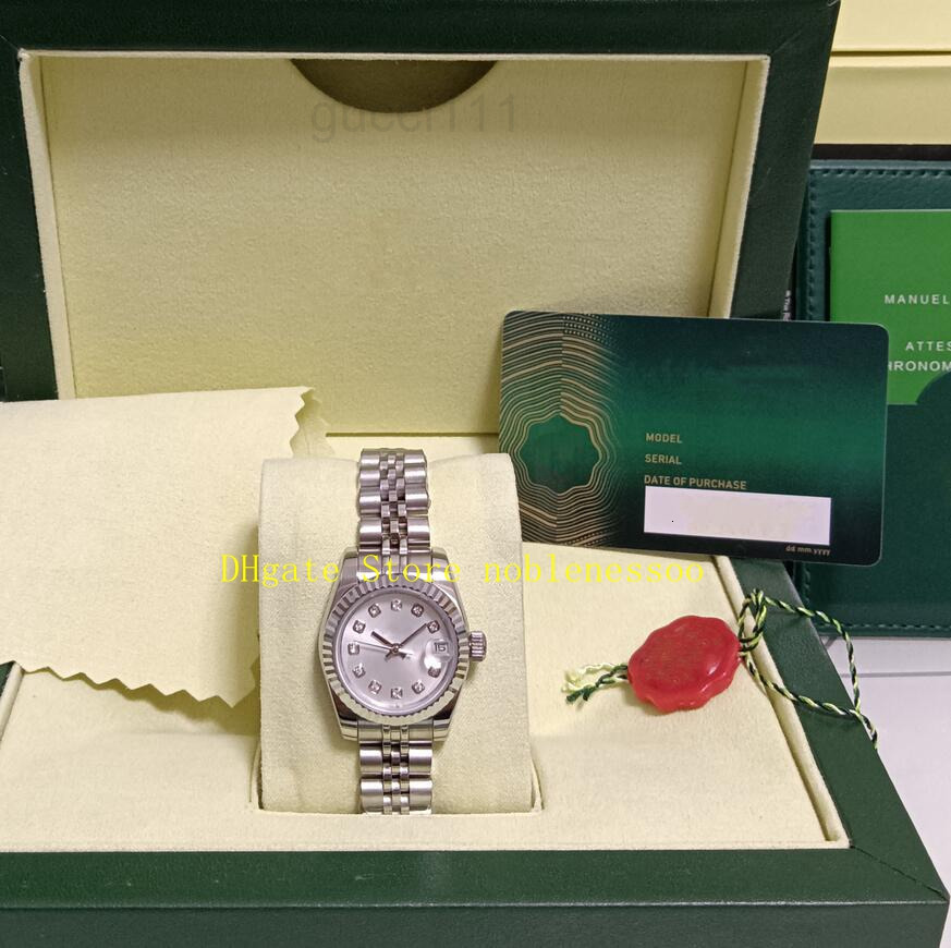 Designer rolexxx Rolex Watches Bracelet 18 Style Real Photo With Box Women 26mm Diamond Dial Yellow Gold Champagne Dial Ladies Automatic Mechanica moissanite w RFHL