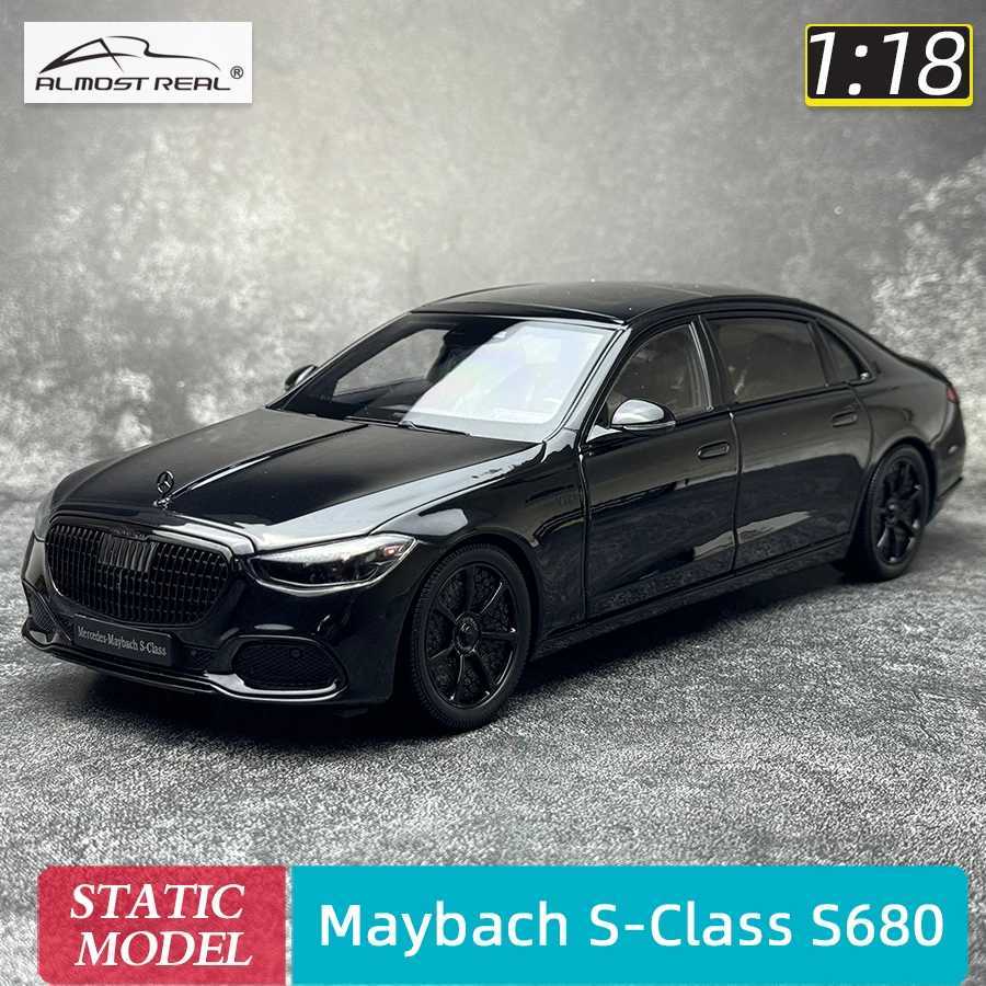 Almost Real 1/18 FOR Benz Maybach S-Class S680 Night Series 2023 car model Metal send friends send leaders birthday presents X250125