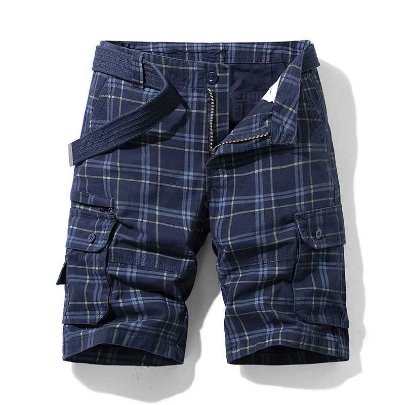 Cargo Shorts Men Spring Summer Breeches Cotton Bermuda Camouflage Denim Casual Multi-Pocket Pants Clothing Mens Cargo Short W250319