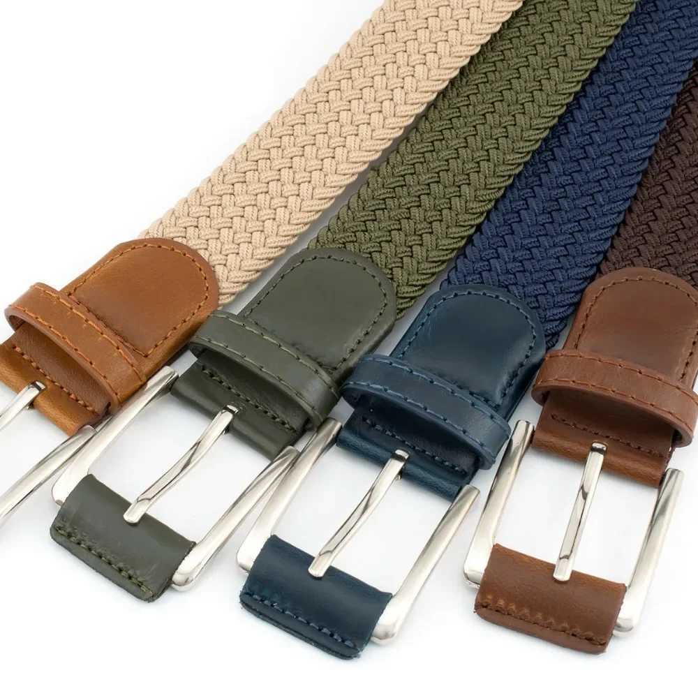 Stretch Woven Breathable Alloy Pin Buckle Belt for Men Women High Quality Casual Jeans Golf Canvas Multifunctional Outdoor Belt W250120