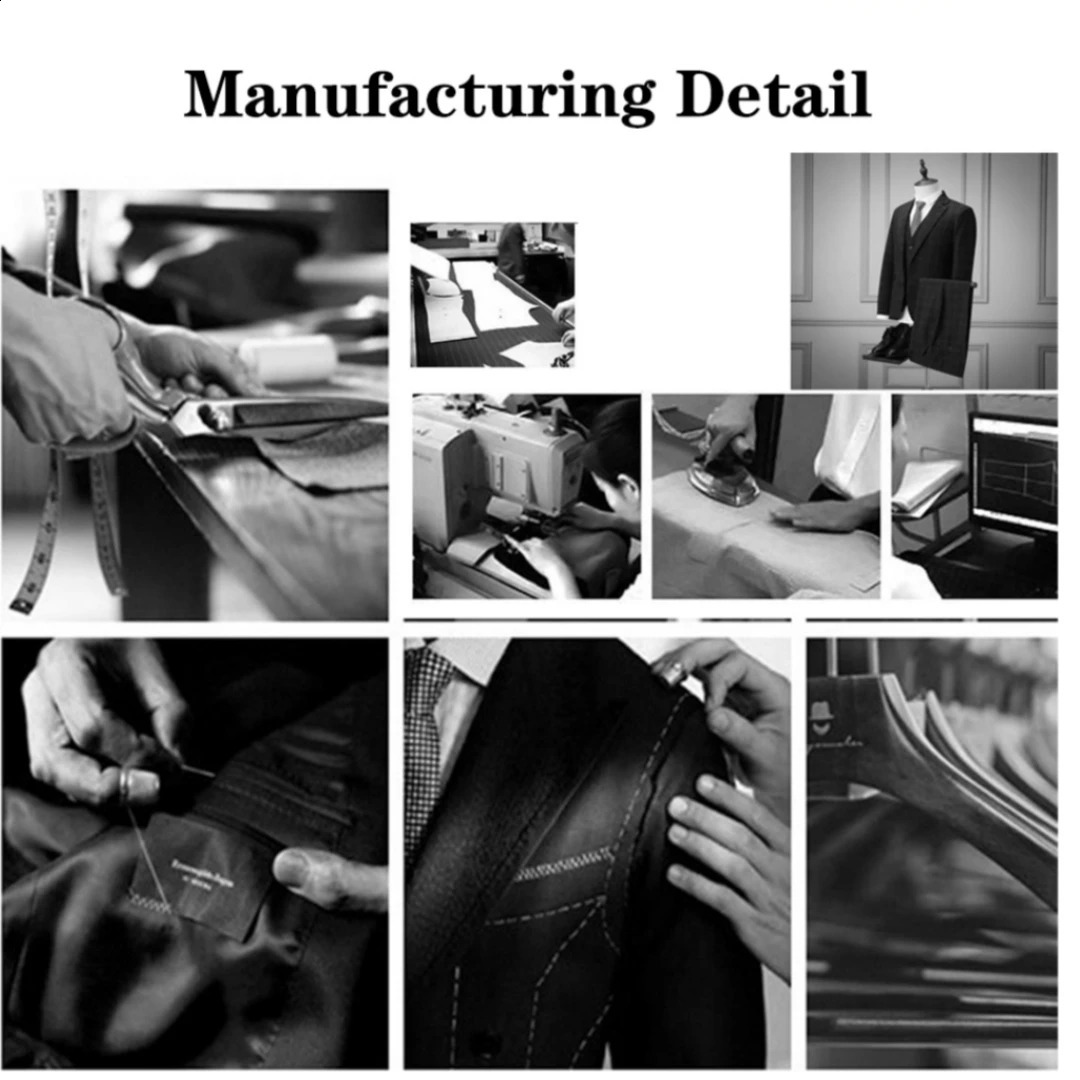 Two Pieces Straps Mens Suit Set Double Breasted Blazer and Black Pants Slim Fitting Tuxedo Wedding Party Formal Suits for Men 250121