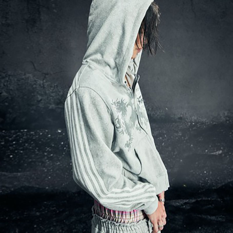 Men's Y2k Hoodies Applique Printed Harajuku Wind Trend Printed Men's and Women's Sweatshirt Sweatpants Set Mixed Cotton Fashion Long Sl