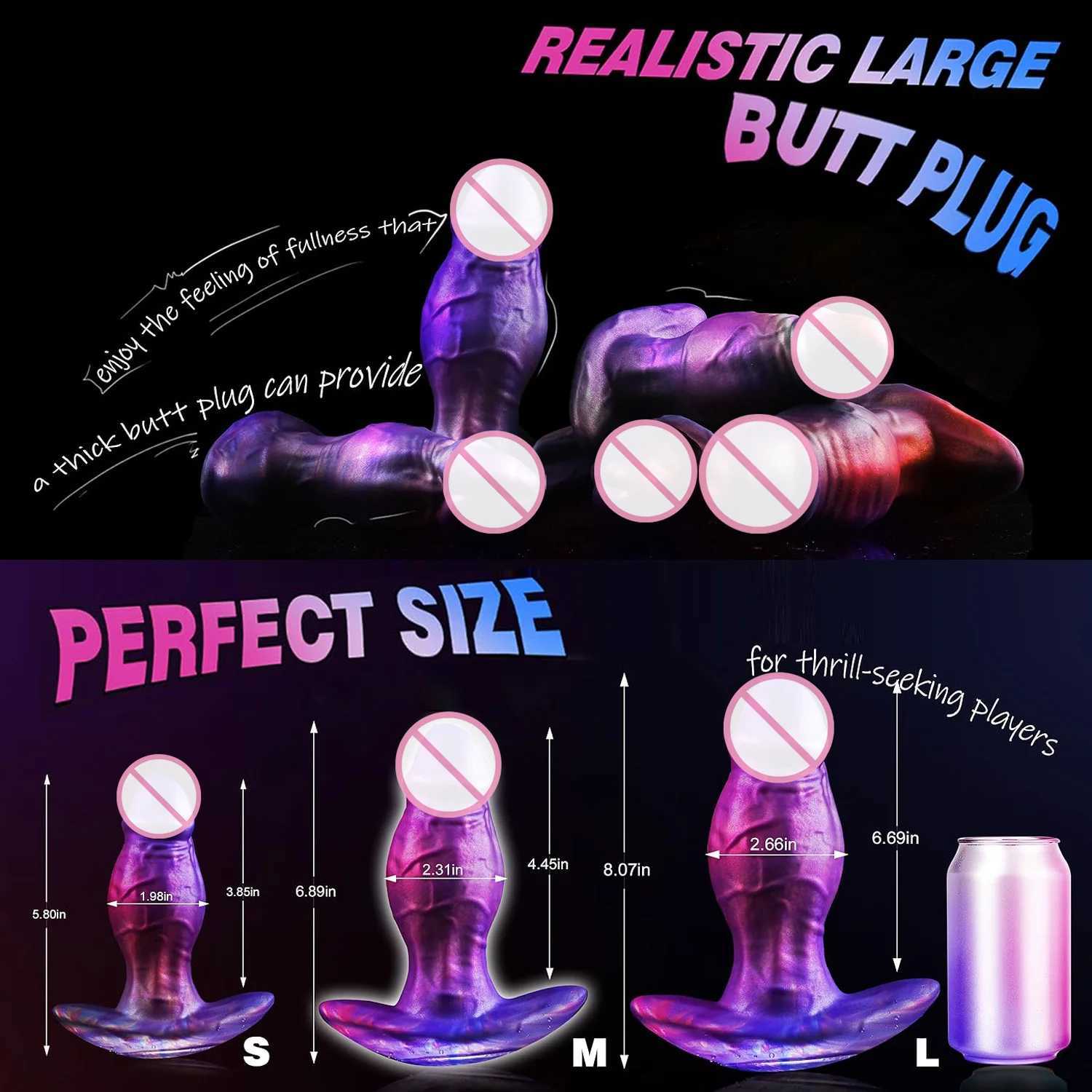 New Trend Wearable Anal Plug P Spot Stimulator Prostate Massage Fake Dildo Buttplug Sex Toy For Women Men Anal Dilator Adult 18XJ250121