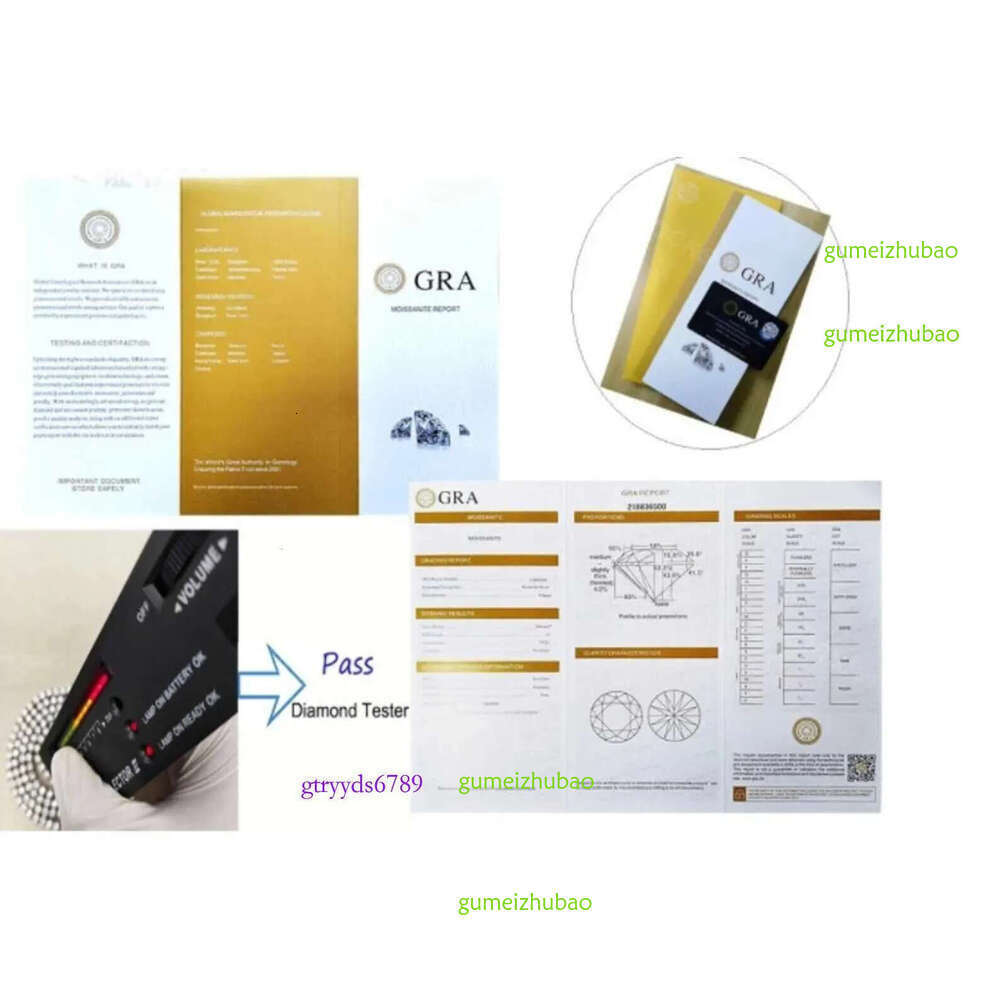 Sier Necklace Rose Gold 24mm Vvs Moissanite Heavy Duty Miami Cuban Chain Hip Hop Street Punk Men Women Jewelry