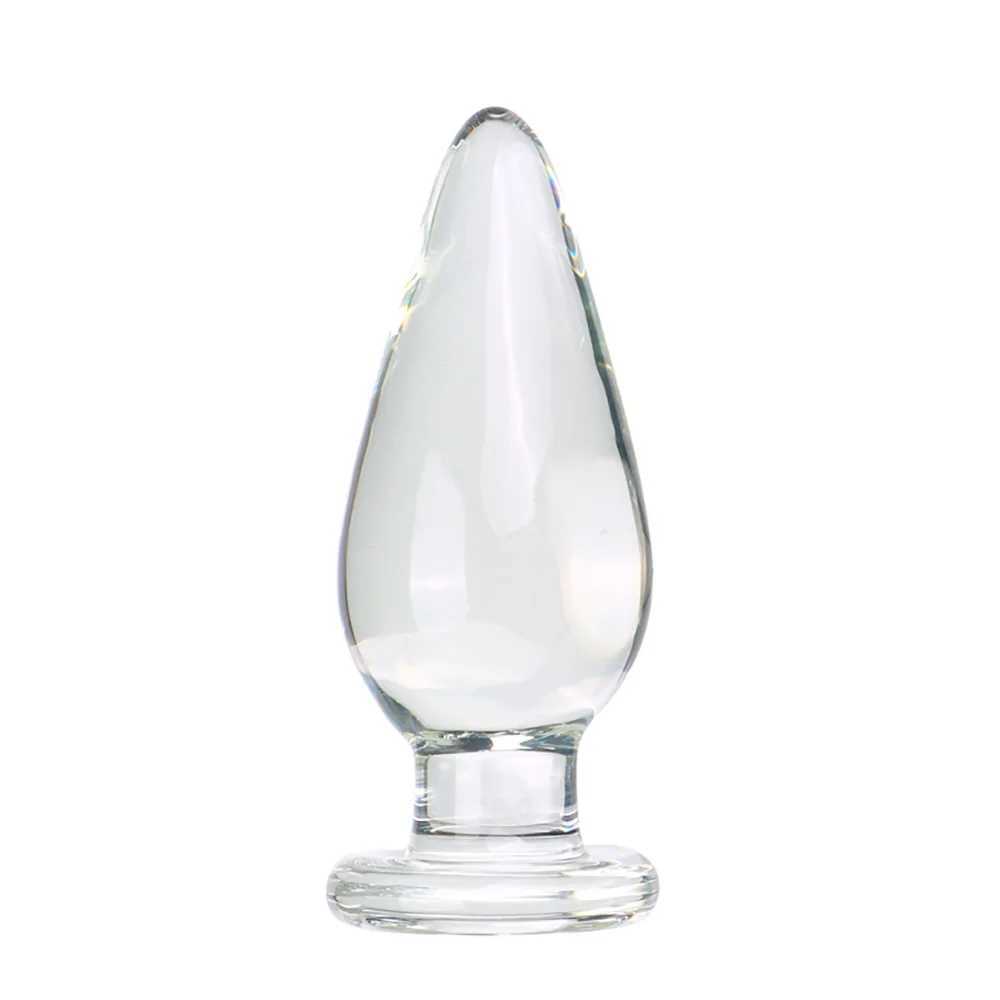 5/5.5cm Glass Anal Plug Smooth Lead-Free Glass Butt Plug Anal Dilatation Training Sex Toys For Women Men Gay Prostate MassageXJ250121