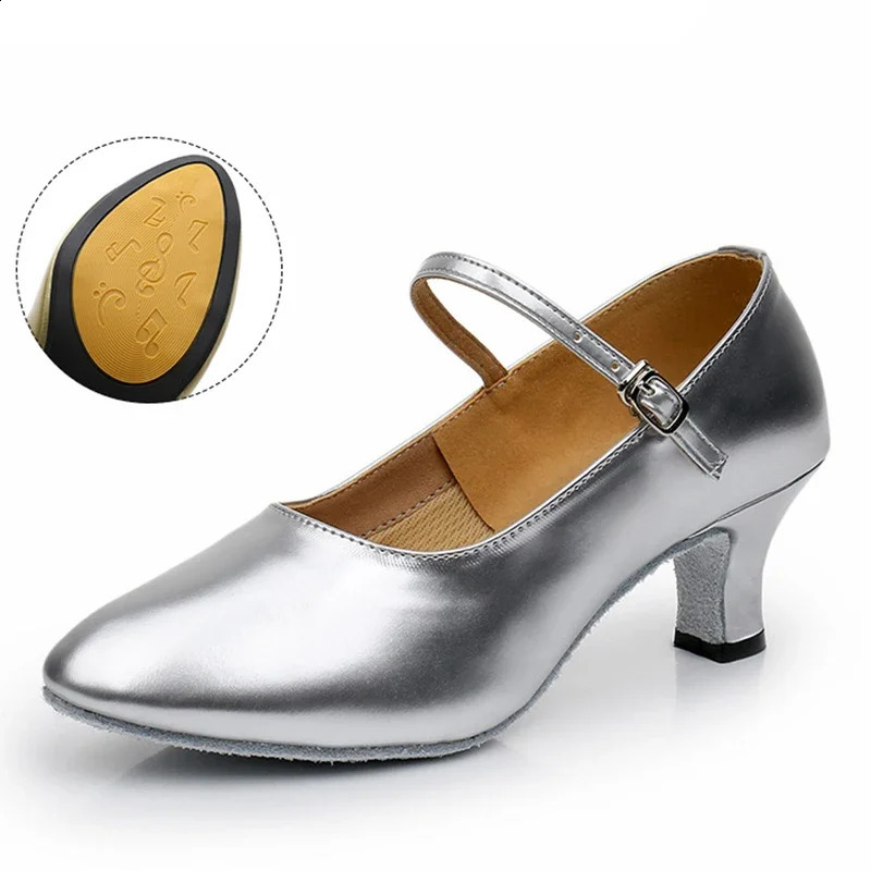 Dance Shoes Womens Soft Bottom Adult Four Seasons Mid-heel Pumps Teachers Practice Shoes Sailors Social Dancing Sandals 250122