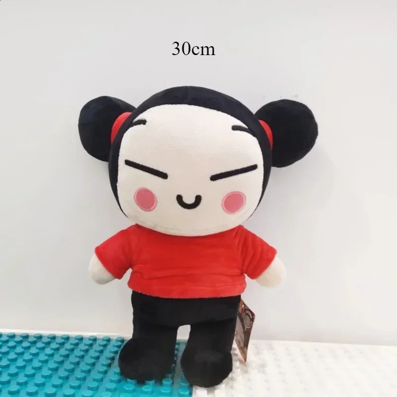 30cm Kawaii Pucca and Garu Plush Toys China Doll Cartoon Cute Soft Stuffed Dolls Figure Sleeping Pillow Childrens Birthday Gift 250109