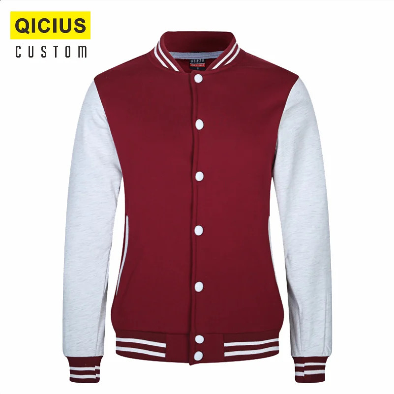 Mens Baseball Uniform Jacket Custom Printed Embroidered Jacket Letter Street Clothing Campus Group Class Uniform Jaquetas 250116
