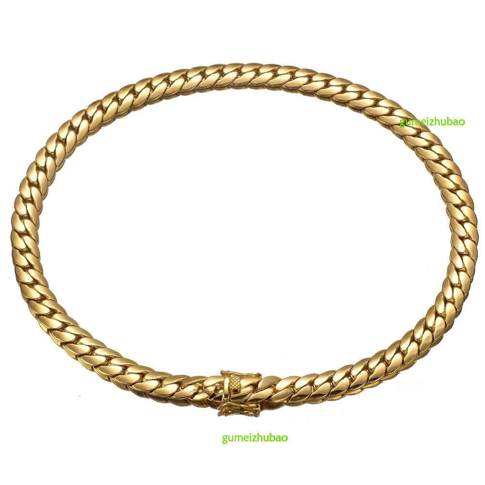 6mm-10mm 304 Stainless Steel Snake Chain Necklace Bracelet Real Gold Plated Jewelry
