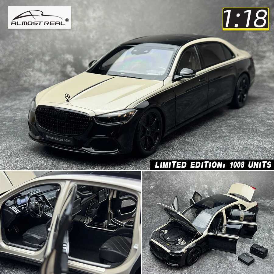 Almost Real 1/18 FOR Benz Maybach S-Class S680 Night Series 2023 car model Metal send friends send leaders birthday presents X250125