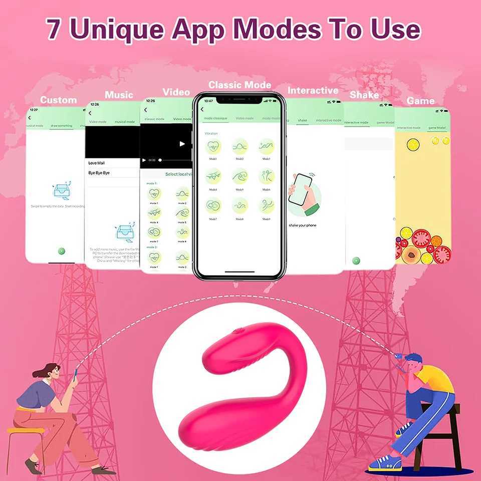 Sex Toys APP Vibrator Bluetooth Dildo Female for Women Wireless Remote Control Vibrators Wear Vibrating Love Egg Toy for Couple W250117