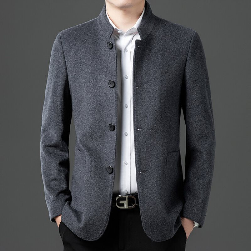S123Elegant Striped Business Suit for Middle-Aged Men Ideal Wedding Outfit in Large Size